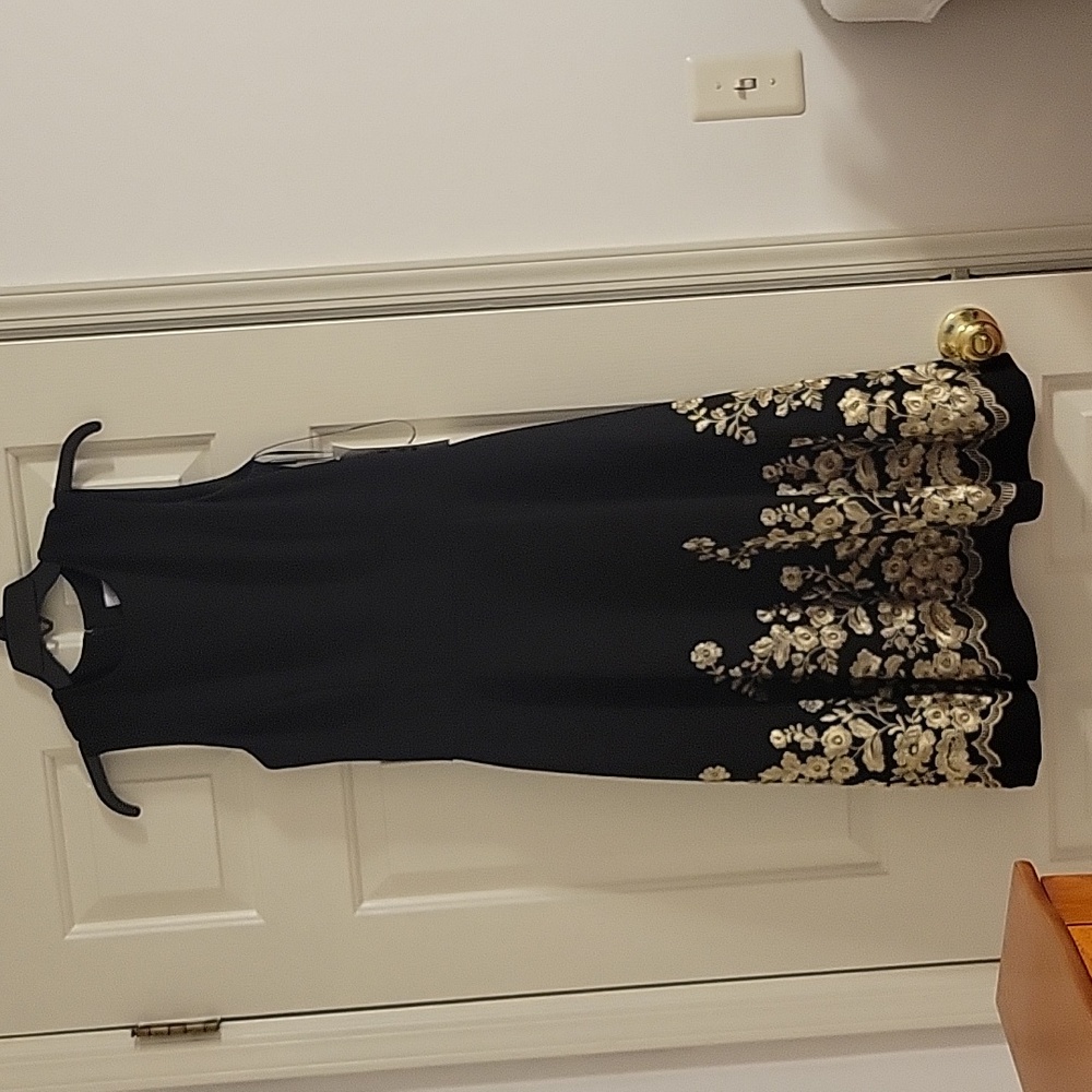 Calvin Klein Women's Embroidered Fit & Flare Dress Size 4